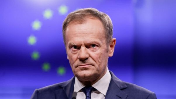 Le président du Conseil européen Donald Tusk le 6 février 2019 à Bruxelles. Le président du Conseil européen Donald Tusk le 6 février 2019 à Bruxelles.
