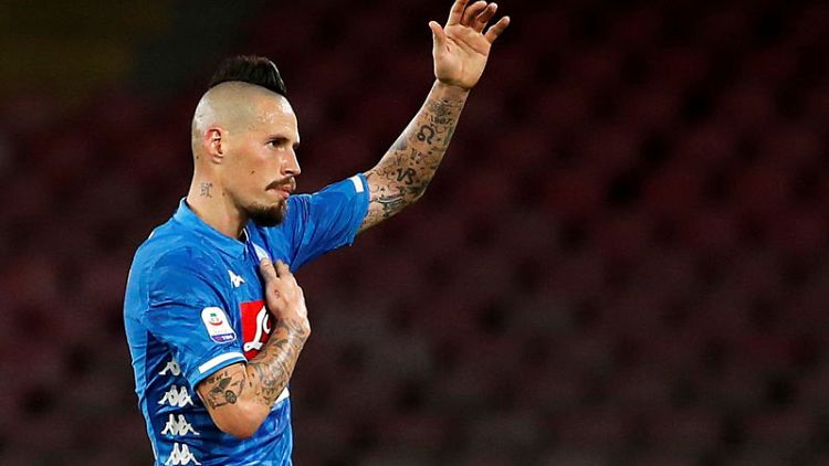 Napoli say Hamsik's move to China delayed over payment issue