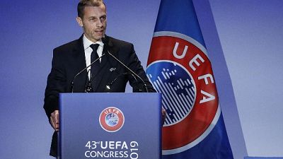 Uefa: Ceferin rieletto presidente Uefa: Ceferin rieletto presidente
