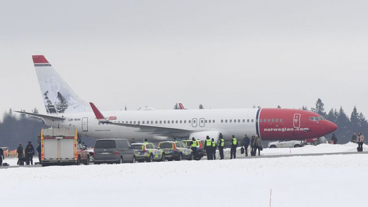 Norwegian Air plane evacuated in Stockholm after bomb threat