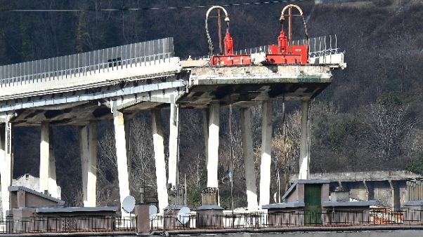 Ponte Genova: domani Conte al taglio Ponte Genova: domani Conte al taglio