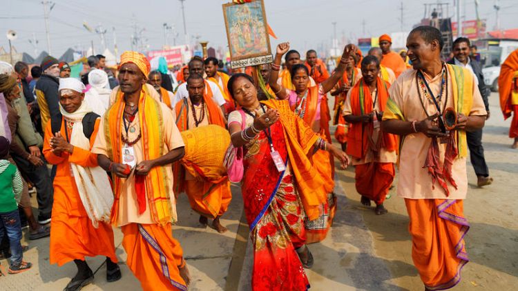 As India election looms, politics infiltrates the world's biggest religious festival