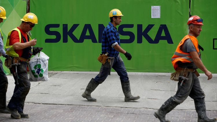 Skanska fourth-quarter operating profit, 2018 dividend lag expectations