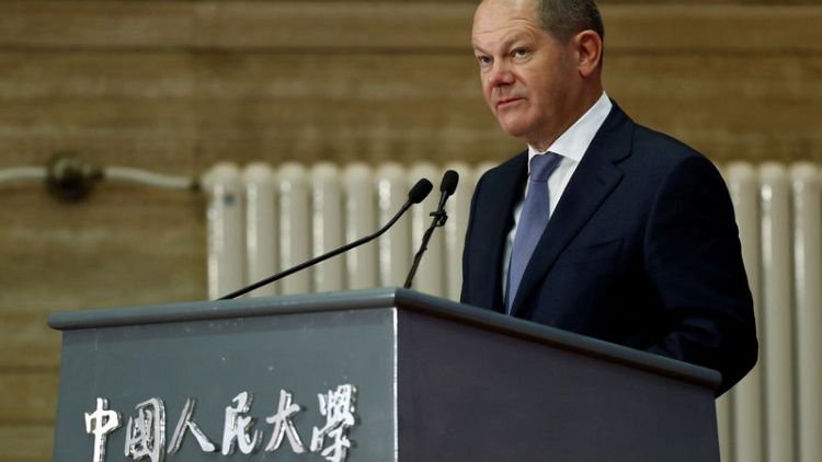 Germany's Scholz expects EU to win banking business after Brexit