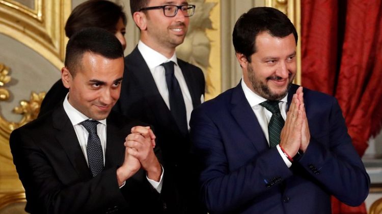 Row with France could lift divided Italian coalition