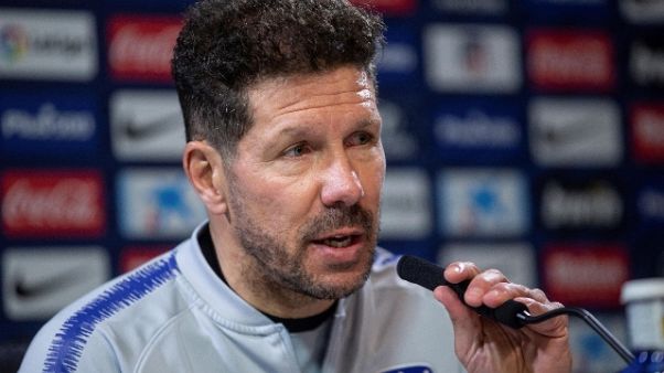 Liga: Simeone, voglio battere Solari Liga: Simeone, voglio battere Solari