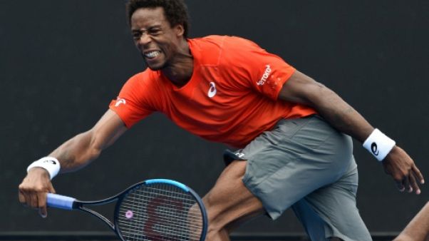 Le Français Gaël Monfils lors de l'Open d'Australie le 16 janvier 2019 Le Français Gaël Monfils lors de l'Open d'Australie le 16 janvier 2019