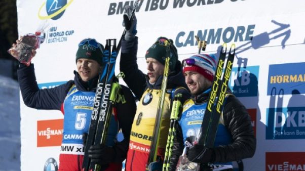 Biathlon: la Norvège remporte le relais de Canmore, la France 2e Biathlon: la Norvège remporte le relais de Canmore, la France 2e