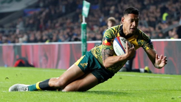Rugby - Folau signs four-year deal with Australian rugby