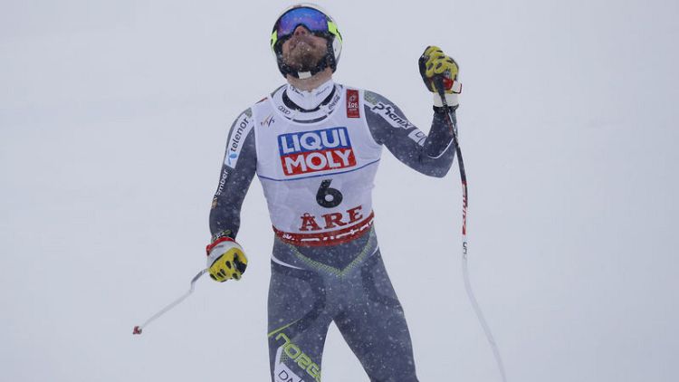 Alpine skiing - Jansrud denies Svindal dream finale to win downhill gold