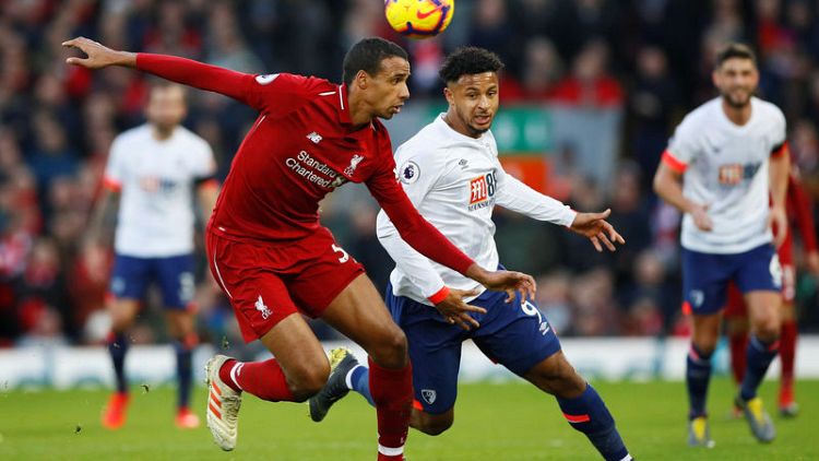 Liverpool back on top after 3-0 win over Bournemouth