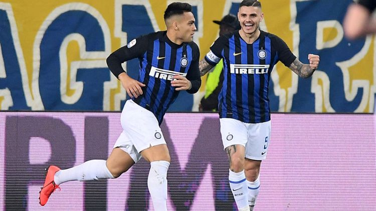 Inter score first Serie A goal this year, beat Parma
