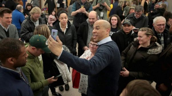 Le sénateur démocrate Cory Booker, le 8 février 2019 à Cedar Rapids (Iowa) Le sénateur démocrate Cory Booker, le 8 février 2019 à Cedar Rapids (Iowa)