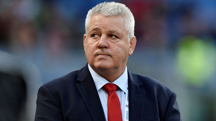 Rugby - Gatland expects improved showing in record-breaking attempt vs England
