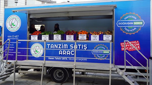 Mobil tanzim satışı başladı: Domates 4, biber 8 TL Mobil tanzim satışı başladı: Domates 4, biber 8 TL