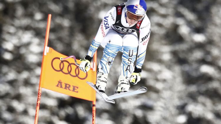 Vonn claims bronze in farewell race as Stuhec wins downhill