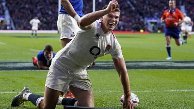 Rugby:6 Nazioni,Inghilterra-Francia 44-8 Rugby:6 Nazioni,Inghilterra-Francia 44-8