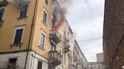 Incendio in appartamento a Venezia Incendio in appartamento a Venezia
