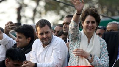 Inde: des milliers de personnes pour le premier meeting de Priyanka Gandhi