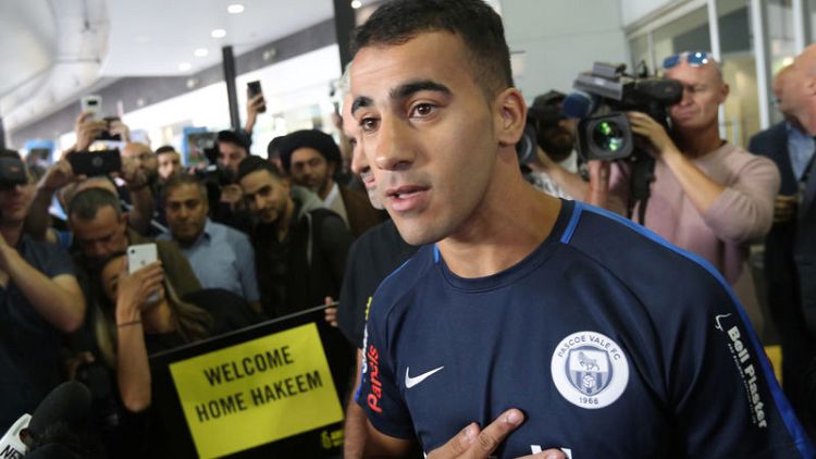 Australian supporters cheer refugee Bahraini footballer freed from Thai jail