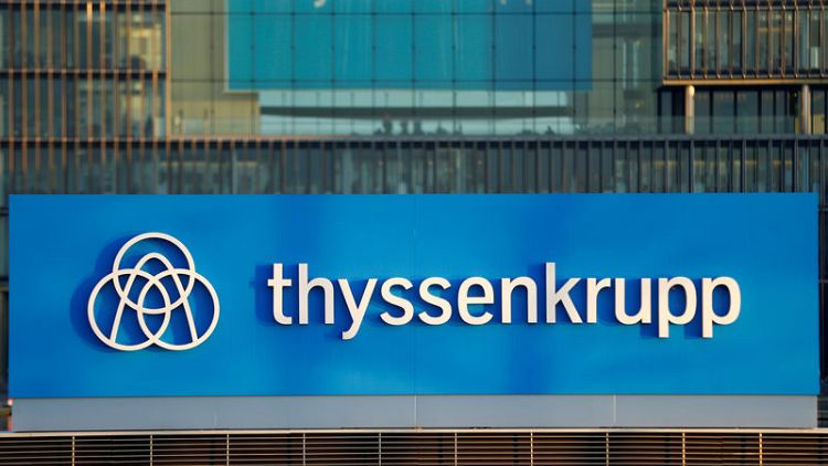 Thyssenkrupp's first-quarter operating profit dives 26 percent as macro woes drag