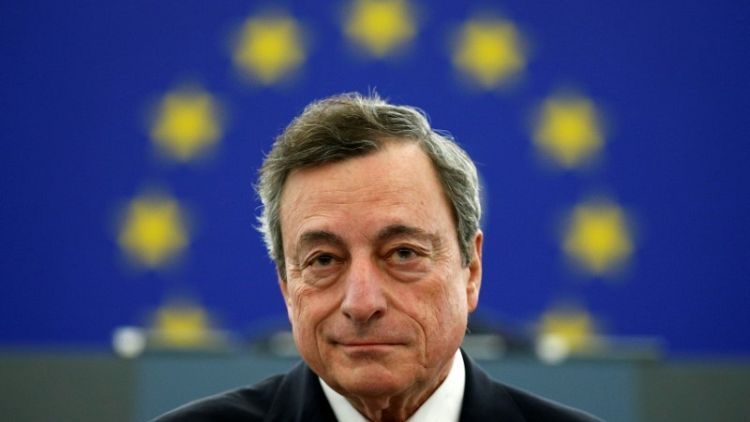 ECB would welcome euro zone budget: Draghi