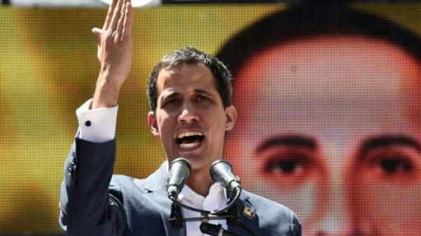 L'opposant vénézuélien Juan Guaido, le 12 février 2019 à Caracas L'opposant vénézuélien Juan Guaido, le 12 février 2019 à Caracas