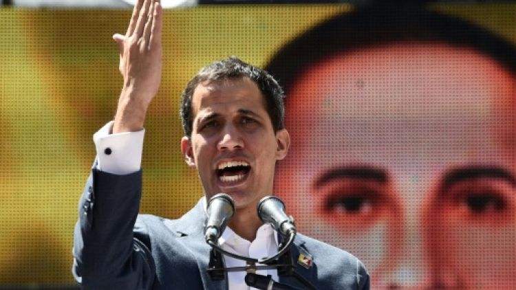 L'opposant vénézuélien Juan Guaido, le 12 février 2019 à Caracas
