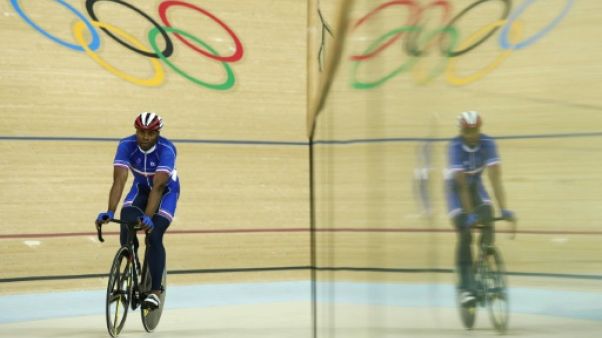 Le pistard français Grégory Baugé lors des JO de Rio, le 13 août 2016 Le pistard français Grégory Baugé lors des JO de Rio, le 13 août 2016