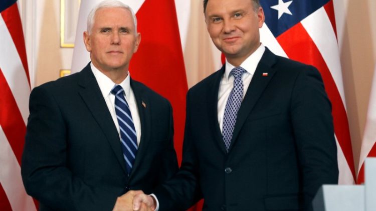 Pence praises Poland's actions on Huawei as U.S. pressure mounts