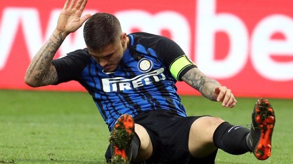 Inter: Icardi si allena ad Appiano Inter: Icardi si allena ad Appiano