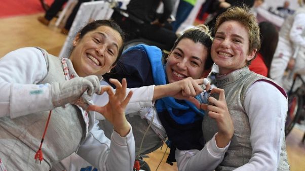 Scherma paralimpica,oro fioretto azzurro Scherma paralimpica,oro fioretto azzurro