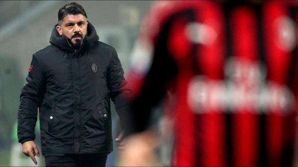 Gattuso, contro l'Atalanta serve elmetto Gattuso, contro l'Atalanta serve elmetto