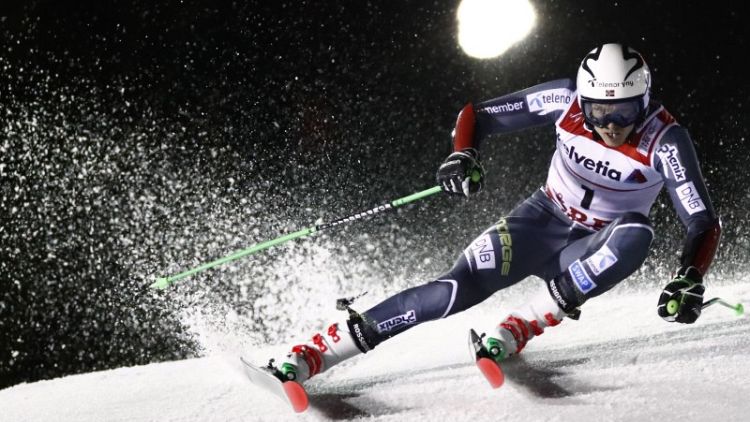 Alpine skiing - Kristoffersen stuns Hirscher to claim thrilling GS gold