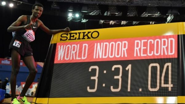 Athlétisme: Samuel Tefera bat le record du monde du 1500 m en salle Athlétisme: Samuel Tefera bat le record du monde du 1500 m en salle