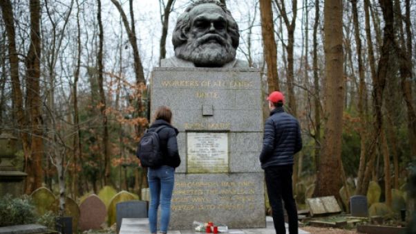La tombe de Karl Marx, à Londres, le 5 février 2019 La tombe de Karl Marx, à Londres, le 5 février 2019