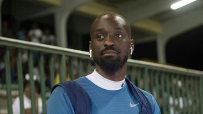 L'athlète Teddy Tamgho à la Guadeloupe le 12 mai 2018