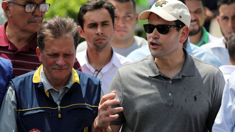 U.S. Senator Rubio, other officials visit site of Venezuelan aid