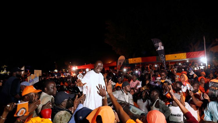 The five candidates running in Senegal's presidential election