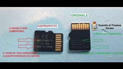 Schede micro sd contraffatte, 2 denunce Schede micro sd contraffatte, 2 denunce