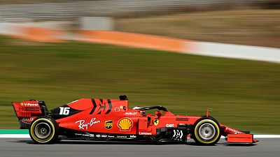 Motor racing - Leclerc keeps Ferrari on top in testing