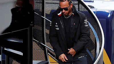 Hamilton shrugs off Ferrari's early testing pace
