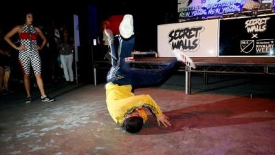 Performance de breakdance à Brooklyn, le 20 août 2018