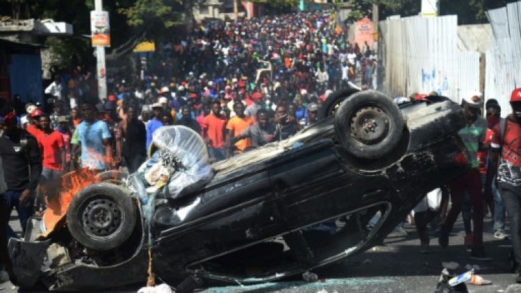 Manifestation à Port-au-Prince, le 12 février 2019 en Haïti