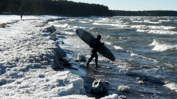 En hiver comme en été: sur le golfe de Finlande, le surf en toutes saisons En hiver comme en été: sur le golfe de Finlande, le surf en toutes saisons