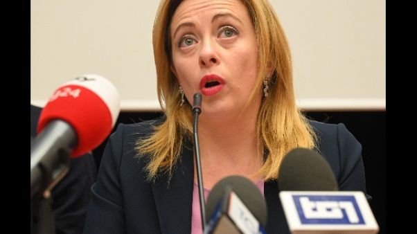 Ue: Meloni, da urne fine patto Ppe-Sd Ue: Meloni, da urne fine patto Ppe-Sd