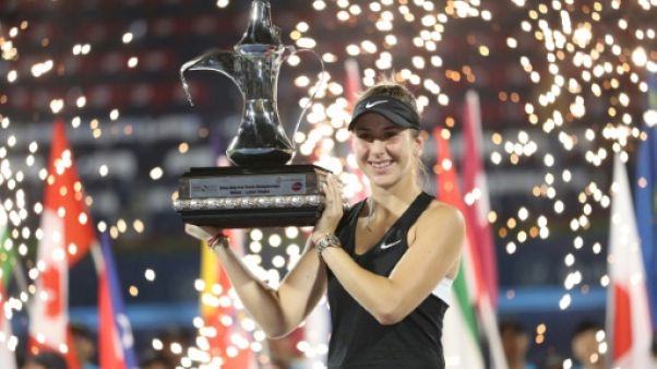 La Suissesse Belinda Bencic remporte le tournoi de Dubaï le 23 février 2019 La Suissesse Belinda Bencic remporte le tournoi de Dubaï le 23 février 2019