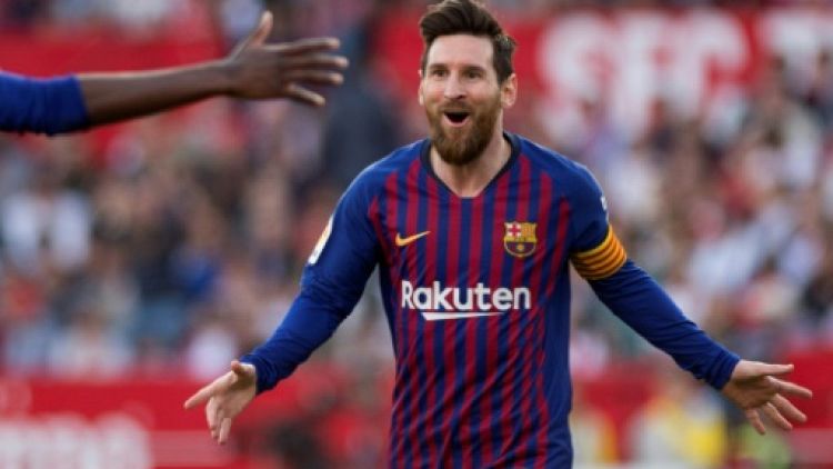 Espagne: Messi signe un triplé, le Barça renversant à Séville 4-2