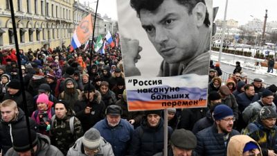 Russie: marche en mémoire de l'opposant Boris Nemtsov assassiné il y a quatre ans