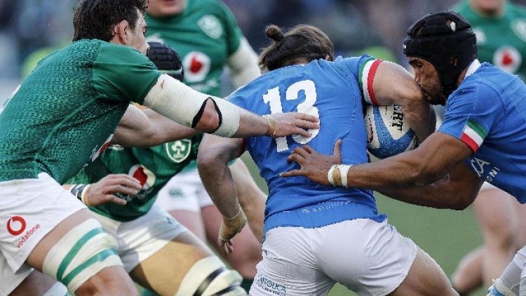 Rugby: 6 Nazioni, Italia-Irlanda 16-26